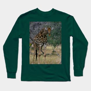 Giraffe  Staredown Long Sleeve T-Shirt